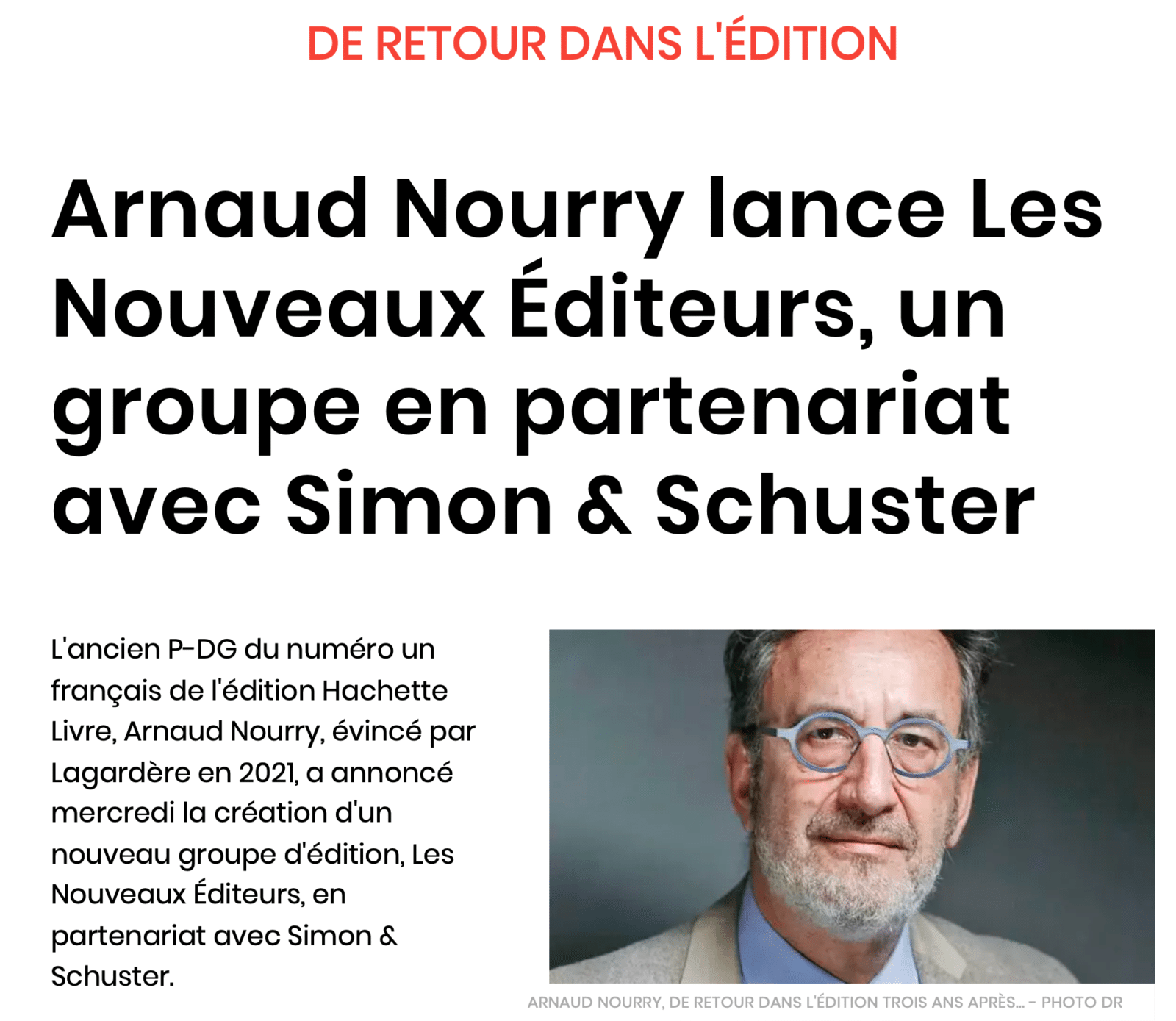 Actualités - Les Nouveaux Editeurs